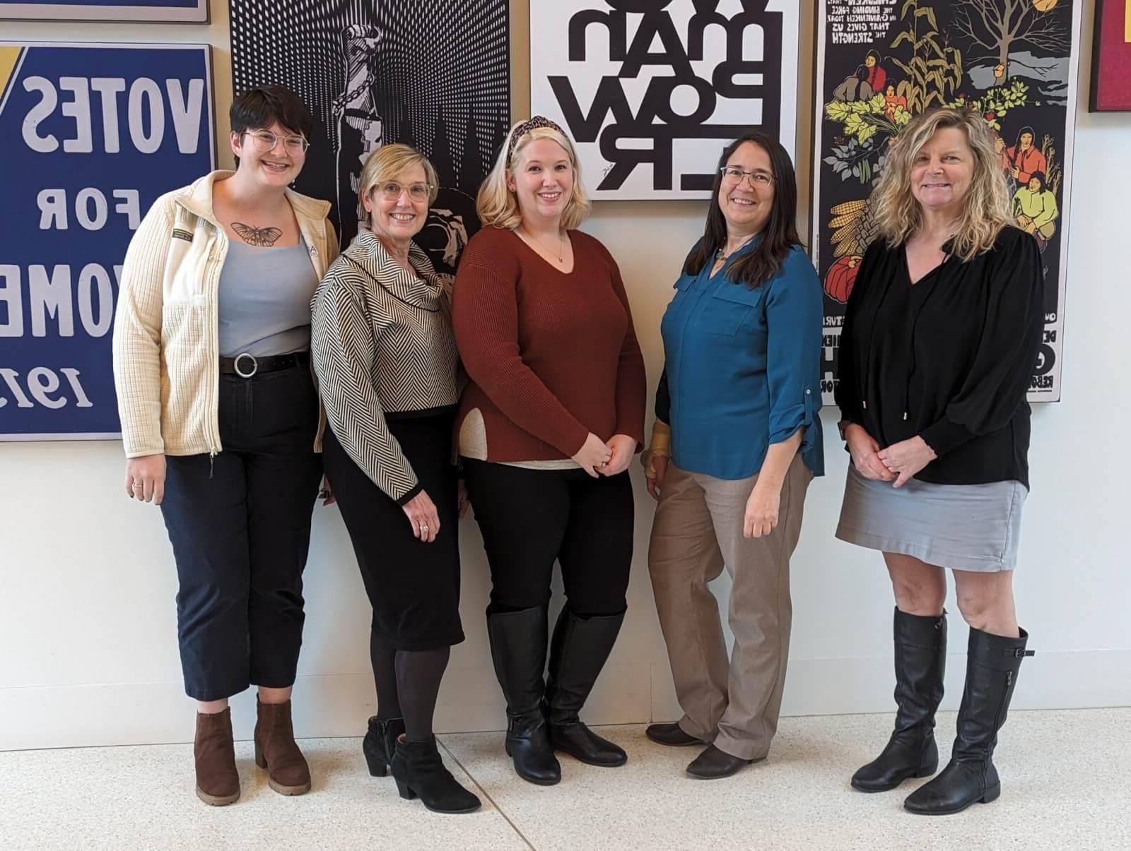 Group picture of five women 